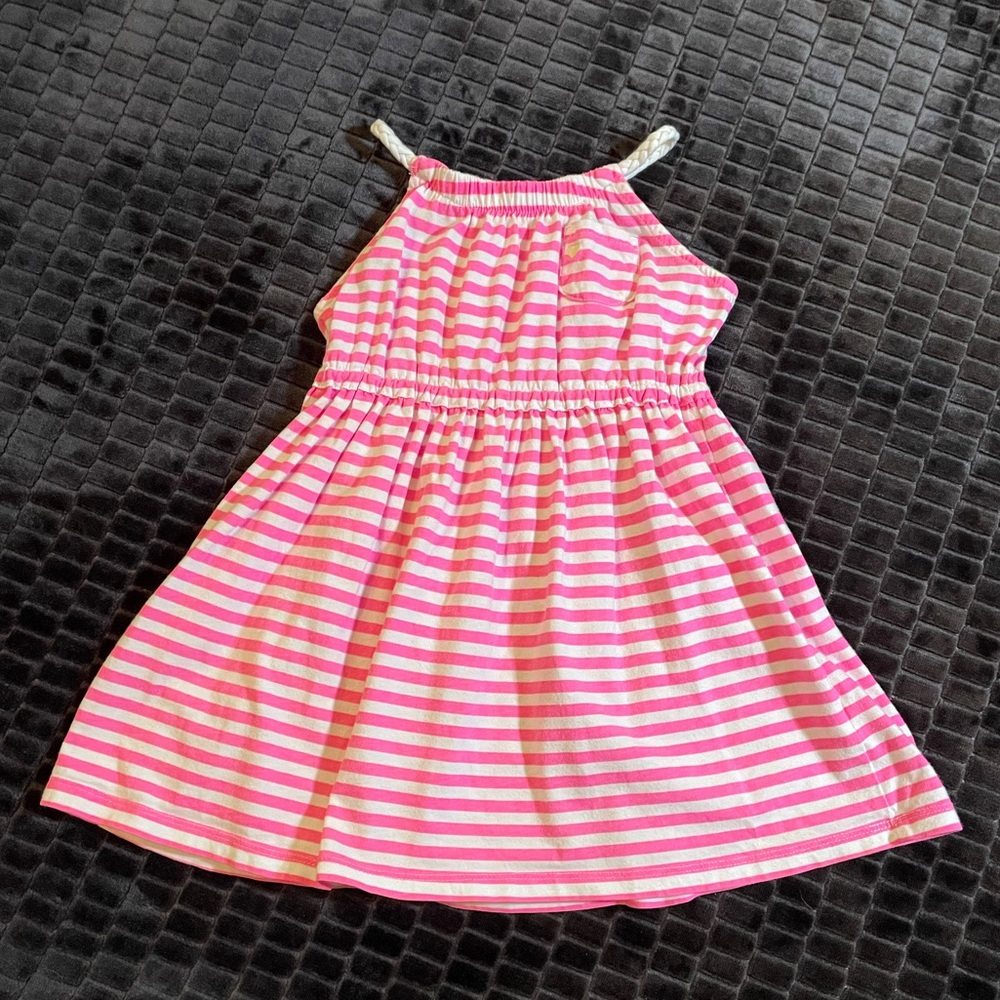 5 for $20-Carter’s striped dress with roping-size 4T. Great used condition - Picture 1 of 10